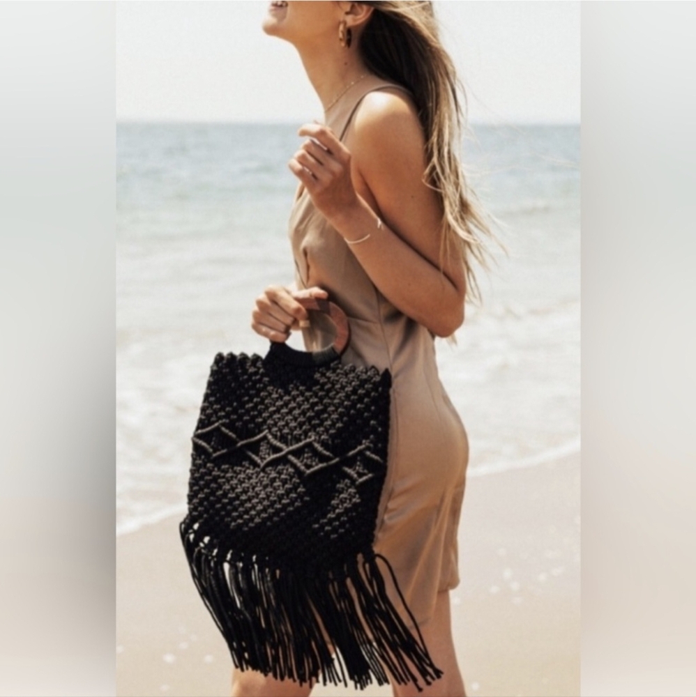 Black Fringe Women Bag By Danielle Nicole - image 1